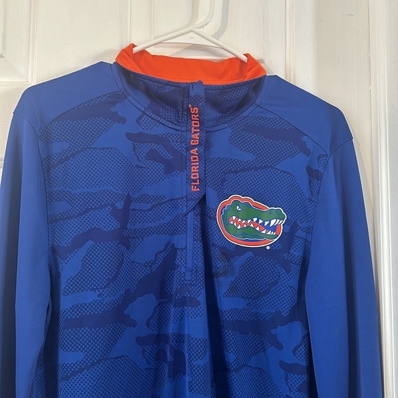 Men’s Fanatics Florida Gators Depth Chart Camo Jacquard Quarter-Zip Jacket Sz M - Picture 2 of 7